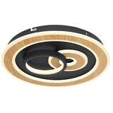Globo Okrugla stropna LED svjetiljka Chessy (40 W, Ø x V: 400 mm x 6,5 cm, Crna, Topla bijela) | shoptok.hr