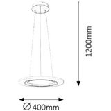 Rabalux adrienne led visilica 62W 4000K d40 moderna rasveta | ePonuda.com