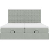 vidaXL Okvir kreveta s madracima svijetlosivi 160x200cm baršunasti | shoptok.hr