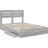  s od storage Siva Sonoma 160 x 200 cm Konstruirano drvo | shoptok.hr