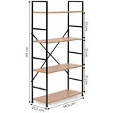 Modern Home polica za knjige LOFT 4 black Cene