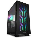  Kućište SHARKOON gaming, ELITE SHARK CA300T 4×120 mm Addressable RGB Fans, black, E-ATX | Eponuda.ba