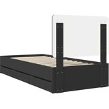 Krevetna konstrukcija Crna 75 x 190 cm Inženjersko Drvo | shoptok.hr