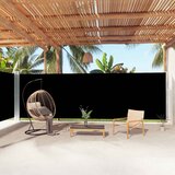  Uvlačiva bočna tenda crna 200 x 1000 cm | shoptok.hr