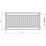 Korado radiator classic tip 10, višina: 600 mm, širina: 1000 mm | Shoptok.si