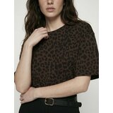 Sinsay Pamučna majica s leopard uzorkom | shoptok.hr