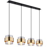 Lesnina-XXXL Okrugla viseća svjetiljka (60 W, D x Š x V: 1.110 x 180 x 1.200 mm, E27, Broj žarulja: 4 Kom.) | shoptok.hr