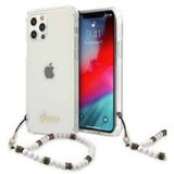 Guess Guhcp12mkpswh za iphone 12 / 12 pro - prozoren shock silikonski ovitek s perla zapestnico Cene
