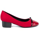 GOODIN Red pumps with a bow and a patent leather toe | ePonuda.com