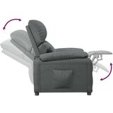  Naslonjač od tkanine tamnosivi - Tamno siva 1 | shoptok.hr