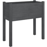 Furnova Vrtno cvetlično korito sivo 70x31x70 cm trdna borovina, (21920671) | Shoptok.si