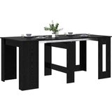  Blagovaonski stol 180 x 85 x 75 cm Konstruirano drvo Crni hrast | shoptok.hr