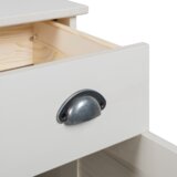 vidaXL Kopalniška omarica Bela 68 x 34 x 80 cm Trdna borovina | Shoptok.si