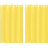 Voile zavjese s ušicama 2 kom žute | shoptok.hr