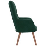  Stolica za opuštanje tamnozelena baršunasta | shoptok.hr
