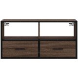  ormarić smeđi hrast 80x31x39,5 cm Konstruirano drvo i metal | shoptok.hr