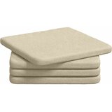  Jastučići za sjedenje 4 pcs Krema 40 x 40 x 3 cm tkanina | Eponuda.com