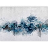  Foto tapeta - Abstract wave - minimalist composition with blue pattern 100x70 | shoptok.hr
