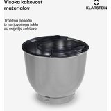 Klarstein bella evo/bella pico zdjela za miješanje | nehrđajući čelik | 5 litara | 0,6 kg tijesta | pogodna za perilicu posuđa | shoptok.hr