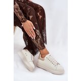 GOE Leather Women's Sneakers On Platform Beige | Shoptok.si