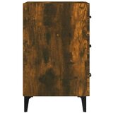  Nočna omarica dimljeni hrast 40x40x66 cm inženirski les, (20731200) | Shoptok.si