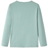  Dječja majica dugih rukava srednja boja mente 116 | shoptok.hr