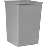 Rubbermaid Zbiralnik surovin UNTOUCHABLE®, prostornina 132 l, kvadratne oblike, siv | Shoptok.si