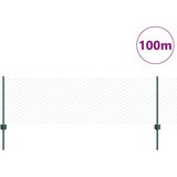 vidaXL Ograjne stebri 11 kos U-kanal zelena 60 cm, Šesterokotna ograja zelena 0.6x100 m | Shoptok.si