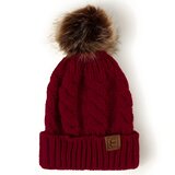  Dječja pletena kapa - Bordo KP12289 | shoptok.hr