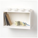 Lego Otroški beli stenski regal LEGO® Brick 8 | Shoptok.si