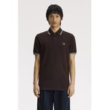 Fred Perry Polo majice kratki rokavi Twin Tipped Shirt Kostanjeva Cene
