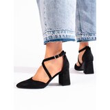 Sergio Leone Women's suede black pumps Cijene
