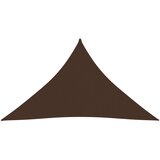 vidaXL Senčno jadro oksford blago trikotno 3,5x3,5x4,9 m rjavo Cene
