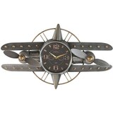  Zidni sat Home ESPRIT zlatan Srebrna Metal Avion Vintage 77 5 x 15 x 46 cm | shoptok.hr