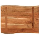 Stolna ploča 80x60x3,8 cm pravokutna bagremovo drvo živi rub | shoptok.hr