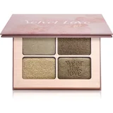 ZOEVA Velvet Love Eyeshadow Quad paleta senčil za oči odtenek Emerald Green Eyes 4x1,5 g