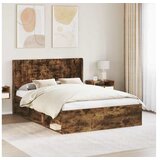 vidaXL Uzglavlje Dimljeni hrast Konstruirano drvo - Dimljeni hrast 120 cm | shoptok.hr