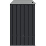  Kutija za spremanje u vrtu Crna 214 x 82 x 132 cm Čelik | shoptok.hr