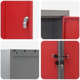  Ormar za alate s policom Crvena i siva 55 x 55 x 55 cm | shoptok.hr