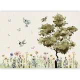  Foto tapeta - Spring Meadow - a Clearing With Flowers Painted in Watercolours 150x105 Vodootporna | shoptok.hr