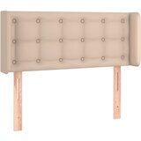 Maison Chic vzglavna omarica - nočna omarica - posteljna omarica z ušesi kapučino 93x16x78/88 cm umetno usnje, (21708677) Cene