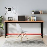 vidaXL Radni stol 200x55x81 5 cm od masivne bukovine i metala | shoptok.hr