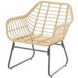 Hesperide SET VRTNOG NAMJEŠTAJA LAMBADA 135X75X230CM POLIESTER/POLIURETAN/ČELIK/RATAN/STAKLO GRAFITNO SIVA 4/1 | shoptok.hr