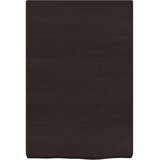  Stenska polica temno rjava 40x60x(2-6) cm trdna hrastovina | Shoptok.si