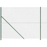vidaXL Mrežna ograja s prirobnico zelena 1,4x25 m | Shoptok.si