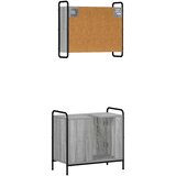  Set ormarića za kupaonicu 2 kom. Siva Sonoma 65,5 x 34 x 61 cm | shoptok.hr