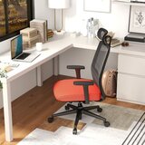 Ergonomska uredska stolica s obloženim naslonom i 3D mrežnom podrškom do 180 kg | shoptok.hr