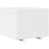  Vrtna sadilica bijela 60x60x49,5 cm od masivne borovine | shoptok.hr