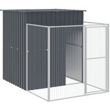  Kućica za pse s igralištem antracit 165 x 659 x 181 cm čelična | shoptok.hr