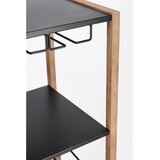 YES EVERYDAY Črna/v naravni barvi kovinska vinska omara število steklenic 20, 50x122x35 cm Isaac – | Shoptok.si